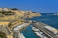 Valletta grand harbor Malta Royalty Free Stock Photo
