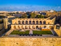 Valletta, Malta - Aerial view of the beautiful saluting battery of Valletta Royalty Free Stock Photo