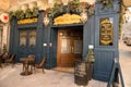 Valletta, Malta, August 2019. Vintage English pub in the center of the island`s capital.