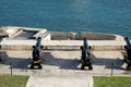 VALLETTA, MALTA - DEC 31st, 2019: Saluting Battery is an artillery battery located below the Upper Barrakka Gardens and