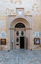 Valletta, Malta : Entrance of the Saint Laurence catholic church