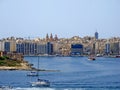 Valletta, Malta - 18 Jul 2011: The view on new houses of Sliema, Malta