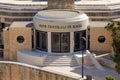 Valletta, Malta - 29 July 2019 Central Bank of Malta close up