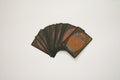 VALLETTA, MALTA - JULY 24TH, 2019: Magic: The Gathering cards on a white surface Royalty Free Stock Photo