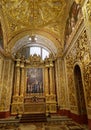 Interiour of the beautiful catholic church Saint John in Valletta