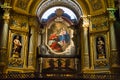 Art inside the Valletta Cathedral in Malta Royalty Free Stock Photo