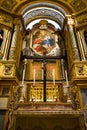 Art inside the Valletta Cathedral in Malta Royalty Free Stock Photo