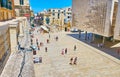 The central promenade of Valletta, Malta Royalty Free Stock Photo