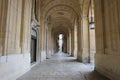 Malta - Valletta - Deserted Limestone Arcade in front of the National Library of Malta
