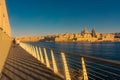 Valletta, Malta, 22 May 2022 : Beautiful view of Valletta skyline at sunset, view from Sliema Royalty Free Stock Photo