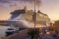 VALLETTA, MALTA - NOV 12, 2018 - MSC Seaview Cruise Ship in the port