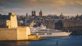 VALLETTA, MALTA - NOV 12, 2018 - MSC Seaview Cruise Ship in the port