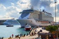 VALLETTA, MALTA - NOV 12, 2018 - MSC Seaview Cruise Ship in the port