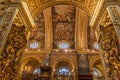 VALLETTA, MALTA - NOVEMBER 7, 2017: Interior of St John`s Co-Cathedral in Valletta, Mal Royalty Free Stock Photo