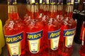 Aperol bottles Royalty Free Stock Photo