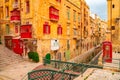 Valletta, Malta - Red vintage british telephone box