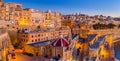 Valletta, Malta - The traditional houses and walls of Valletta Royalty Free Stock Photo