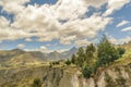 Valley and Andes Range Mountains Latacunga Ecuador