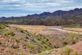 The valley of the Bill Williams River, Arizona