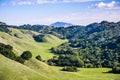 Valley in Briones Regional Park; Mount Diablo in the background, Contra Costa county, east San Francisco bay area, California