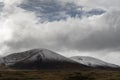 Valley, clouds and sky above the mountains in Armenia Royalty Free Stock Photo