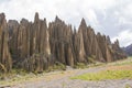 Valley of the death. Valle De Las Animas in La Paz, Bolivia. Rock formations