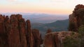 Valley of Desolation and Camdeboo plains at dusk