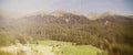 Valley of Dolomites, Panoramic view of Italian Alps Royalty Free Stock Photo