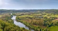 Valley of Dordogne river, France Royalty Free Stock Photo