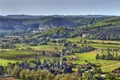 Valley of Dordogne river, France Royalty Free Stock Photo