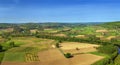 Valley of Dordogne river, France Royalty Free Stock Photo