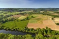 Valley of Dordogne river, France Royalty Free Stock Photo