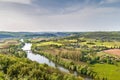 Valley of Dordogne river, France Royalty Free Stock Photo