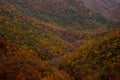 Valley Of Fall Colors along the Blue ridge Parkway Royalty Free Stock Photo