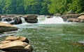 Valley Falls waterfalls; Fairmont, WV Royalty Free Stock Photo