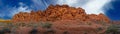 Valley of Fire panorama of sandstone rock formation in the morning