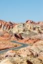 Valley of Fire Road Royalty Free Stock Photo