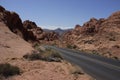 Valley of Fire road (Nevada, USA) Royalty Free Stock Photo