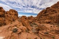 Valley of Fire rock formation Royalty Free Stock Photo