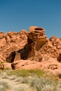 Valley of Fire rock formations Royalty Free Stock Photo