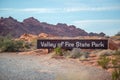 Valley of Fire Scenic Drive and winding roads in Nevada Royalty Free Stock Photo