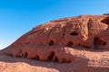 Valley of Fire - Scenic view of beehives red sandstone rock formations along the White Domes Hiking Trail, Nevada, USA