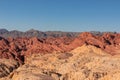 Valley of Fire - Scenic view of from Silica Dome viewpoint overlooking the Valley of Fire State Park in Mojave desert, Nevada, USA Royalty Free Stock Photo