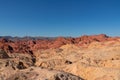 Valley of Fire - Scenic view of from Silica Dome viewpoint overlooking the Valley of Fire State Park in Mojave desert, Nevada, USA Royalty Free Stock Photo