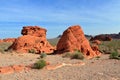 Valley of Fire State Park with the Beehives Rocks in Southwest Desert Landscape, Nevada, USA Royalty Free Stock Photo