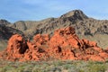 Valley of Fire State Park, Red Rock Sandstone Formation in Morning Light, Southwest Desert, Nevada, USA Royalty Free Stock Photo