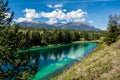 The Valley of the Five Lakes hike offers clear lakes with unique shades of jade and blue. Clear water of a mountain lake