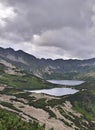 Valley of five ponds in the Tatra Mountains Europe Poland. Beautiful mountain Royalty Free Stock Photo