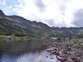 Valley of five ponds in the Tatra Mountains Europe Poland. Beautiful mountain Royalty Free Stock Photo