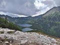 Valley of five ponds in the Tatra Mountains Europe Poland. Beautiful mountain Royalty Free Stock Photo